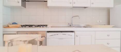 Fridge, oven, stovetop, dishwasher