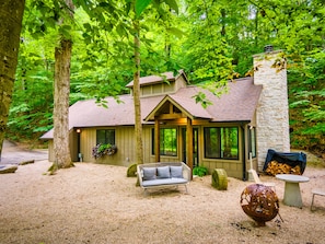 Romantische Ferienhütte, 1 King-Bett, Nichtraucher, Kochnische