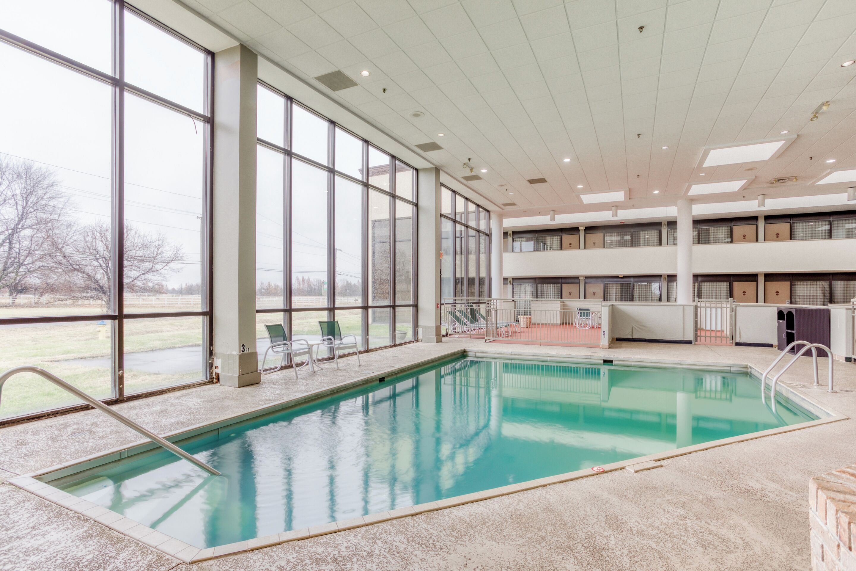 Indoor pool, outdoor pool