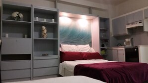 Appartement | 1 chambre, fer et planche à repasser, Wi-Fi gratuit, draps fournis