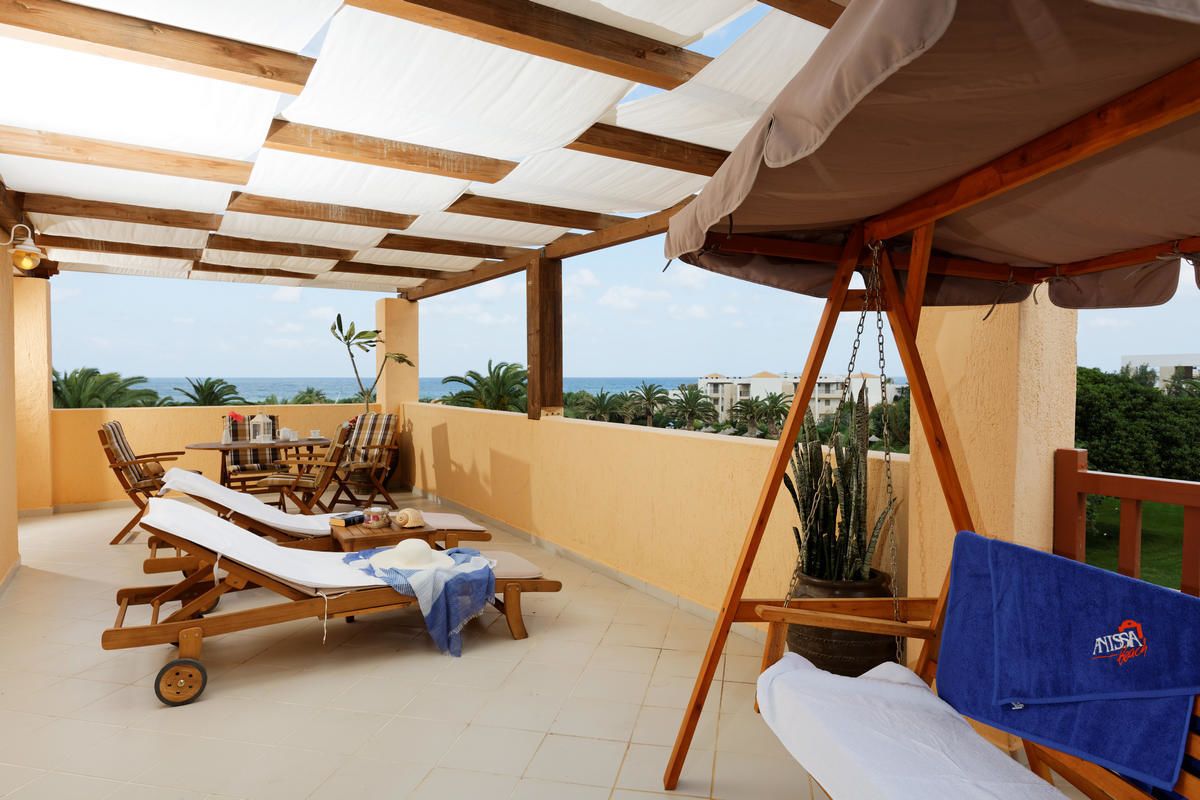 Suite Deluxe, vista al mar | Terraza o patio