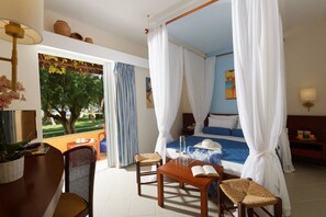 Svit Deluxe - havsutsikt | Arbetsyta för laptop, gratis wi-fi och sängkläder