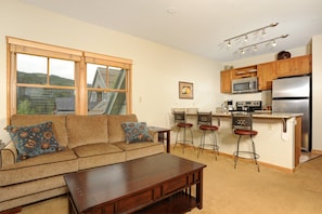 TV, fireplace, DVD player