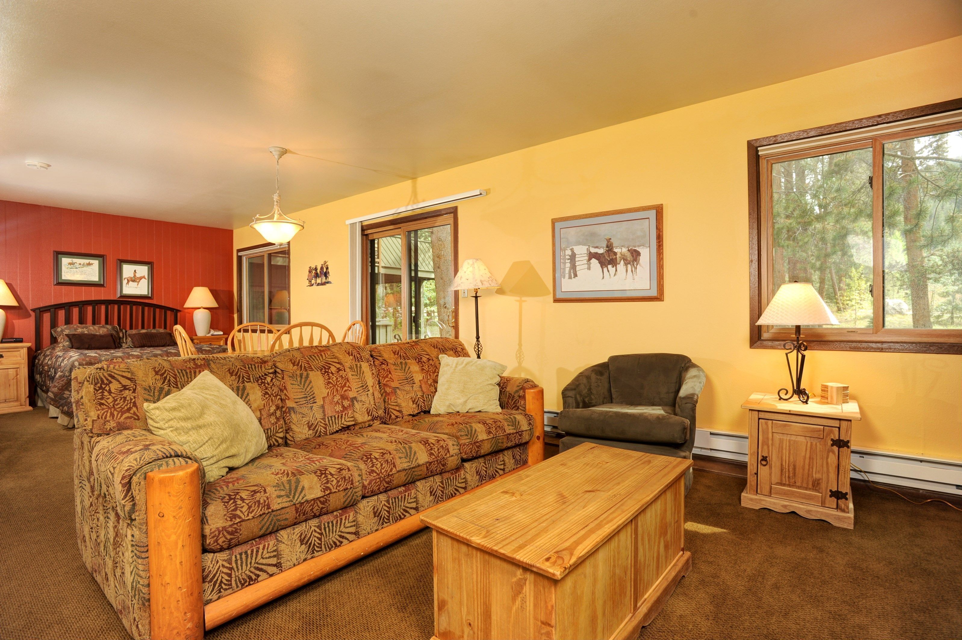 TV, fireplace, DVD player