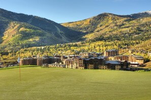 Escape to a serene mountain retreat with breathtaking views of the surrounding landscape.