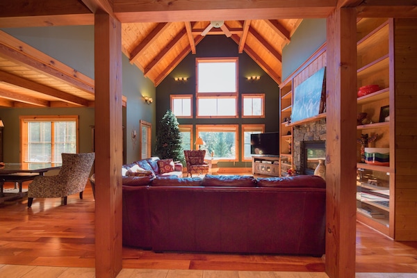 TV connectée, cheminée, jeux vidéo, lecteur de DVD