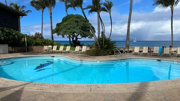 Piscina externa, piscina aquecida