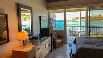 Vue depuis lâhĂ©bergement