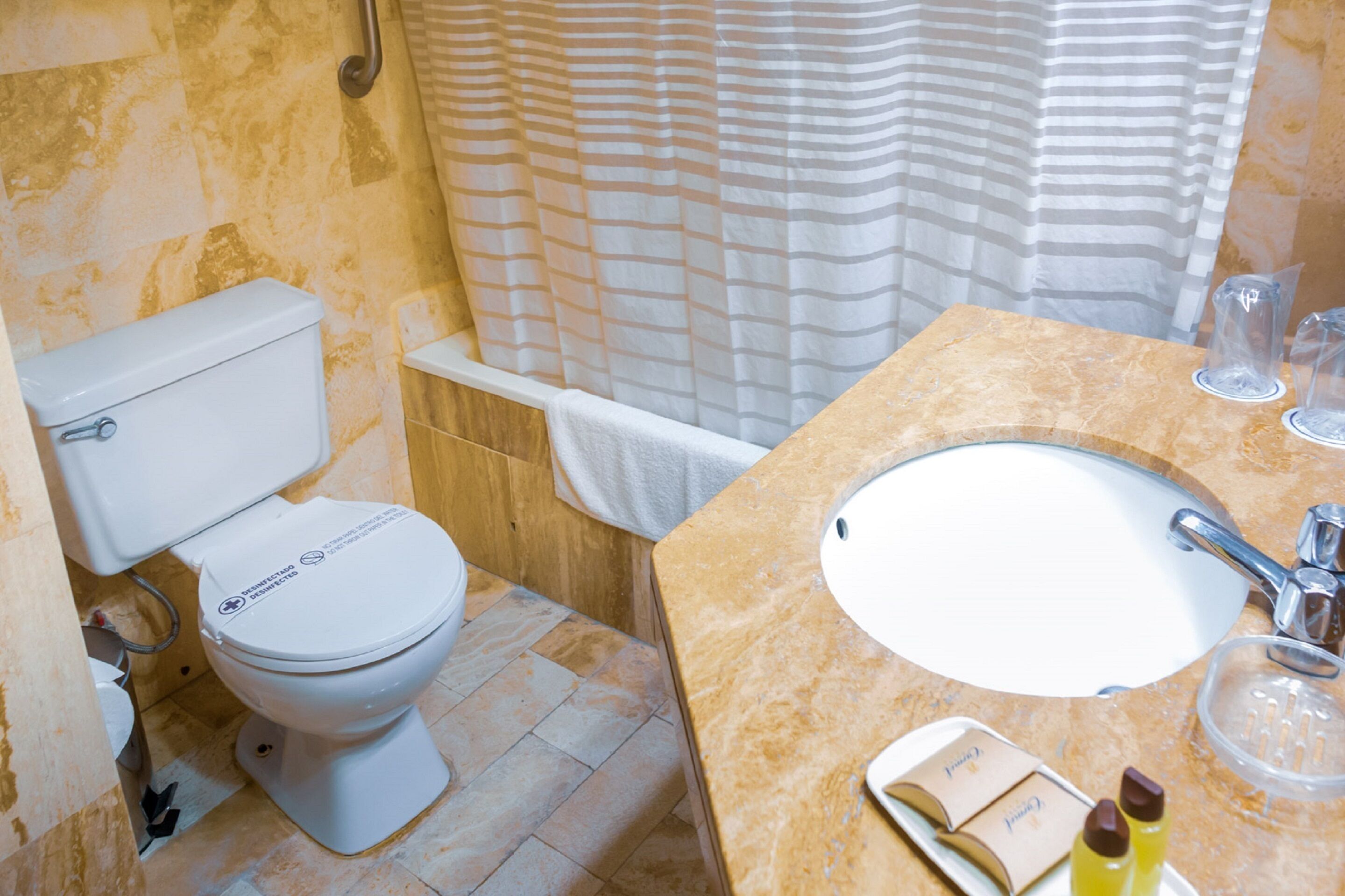 comfort double room | bathroom | shower, designer toiletries, hair dryer, towels