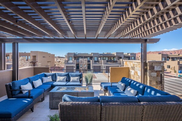 Maison, plusieurs lits, vue montagne (Southern Utah Soiree) | Terrasse/Patio