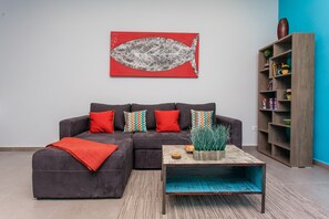 Apartment, 1 Queen Bed with Sofa bed, Terrace | Living area | Smart TV - Condo Complex with an Alluring Pool & Tropical Vibes by Stella Rentals (Tulum)