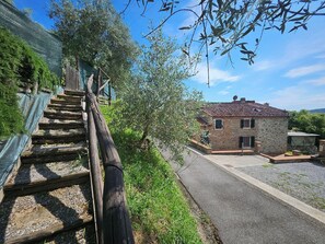 Property grounds - Beautiful apartment in villa with internet, A/C, pool, TV, terrace, panoramic view, close to Lucca (Palmata)