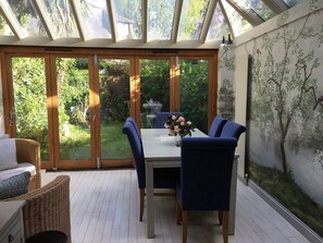 Dining - Our house is furnished as a home, in a traditional English country house style.  (London)