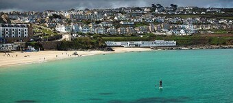 Seren House in the centre of beautiful St Ives with parking for two cars.