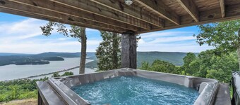 Pop & Granny's cabin with a fire pit, hot tub, & indoor pool!
