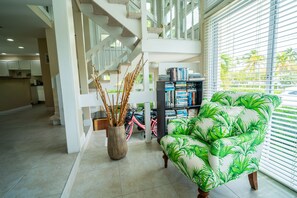 Interior - Villa on Bioluminescent Bay, short walk to Rum Point beach, Free Kayaks, 4 bikes (Rum Point)