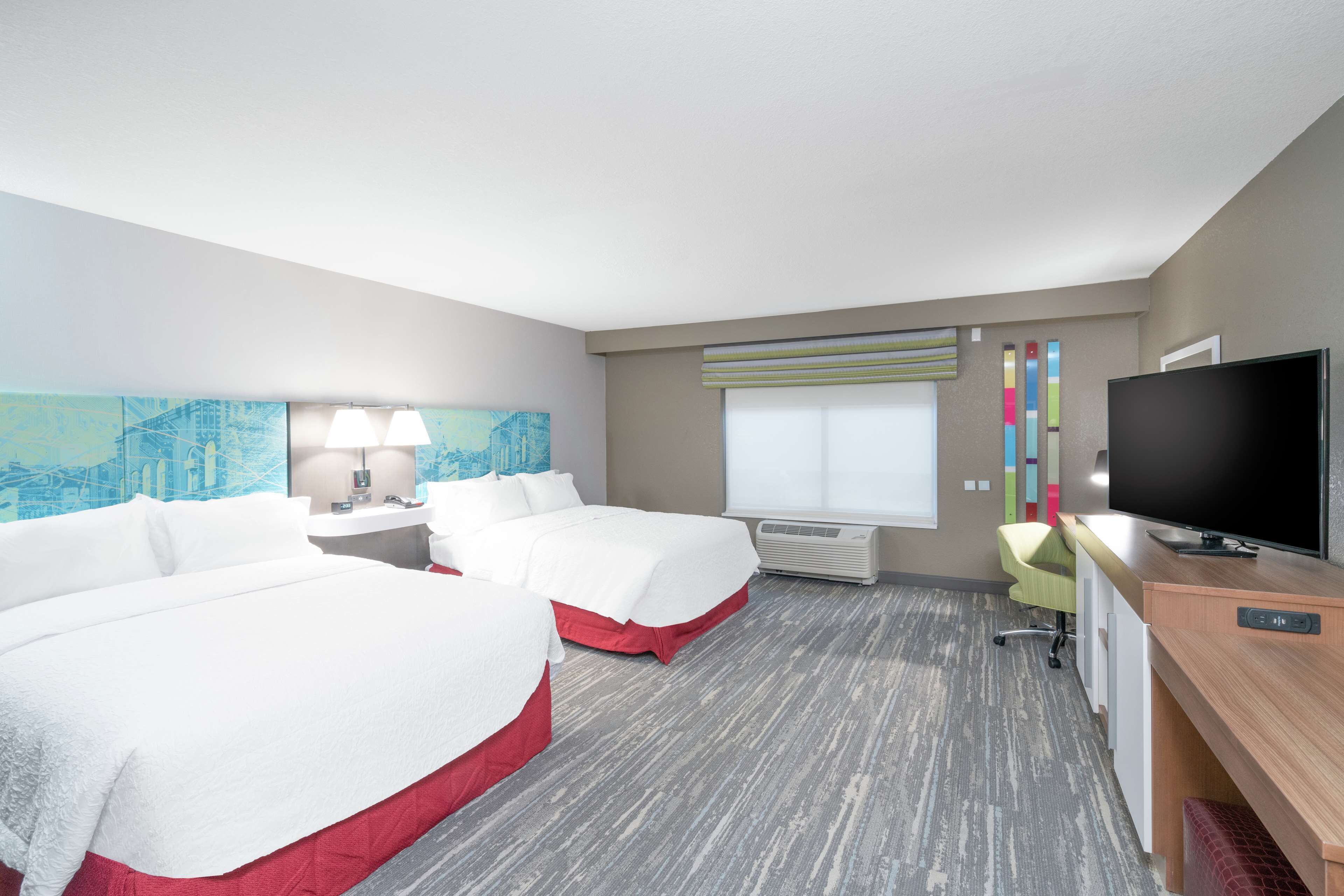 room, 2 queen beds, accessible (roll-in shower, mobility & hearing) | 1 bedroom, in-room safe, iron/ironing board, free cots/infant beds