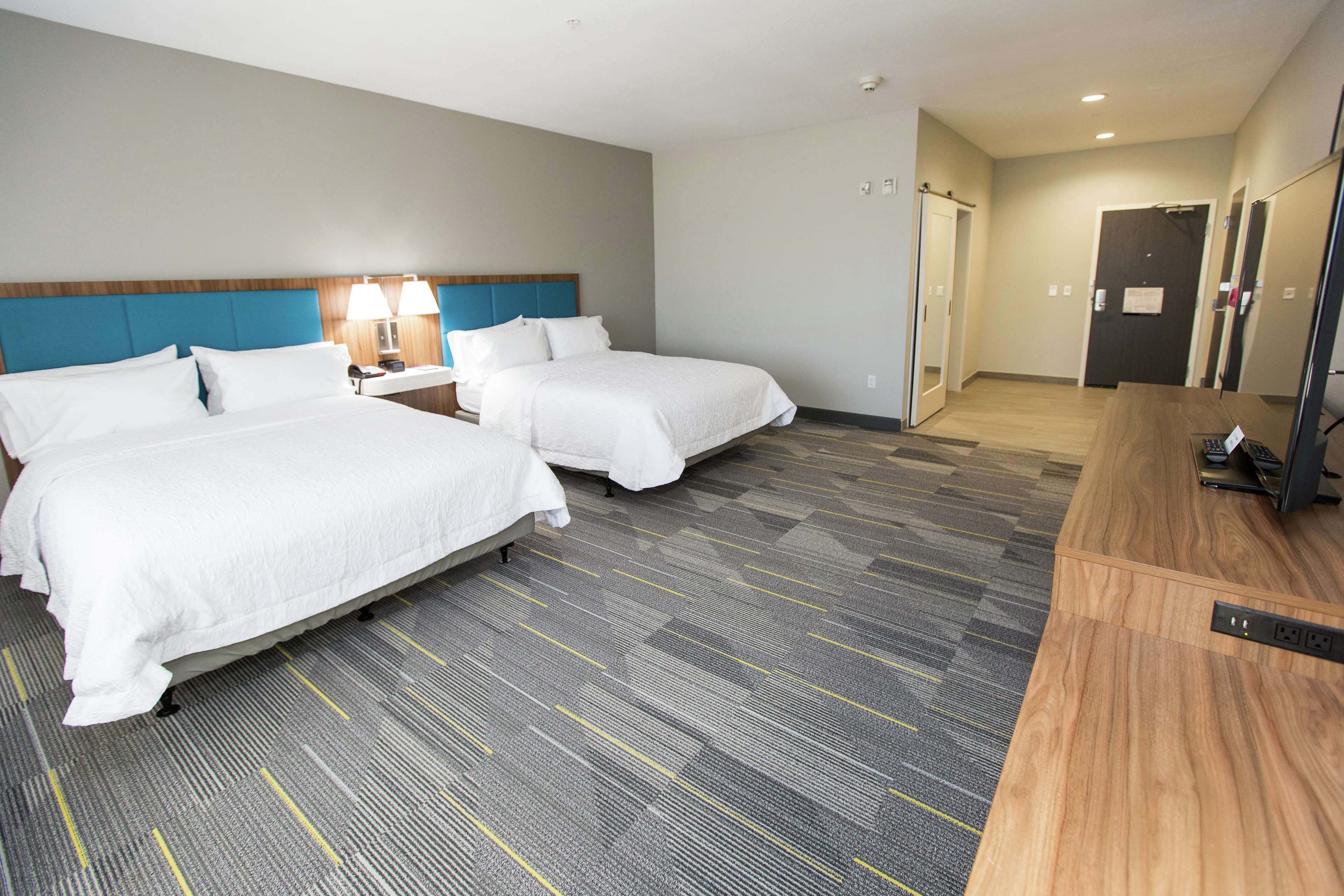 room, 2 queen beds, accessible, bathtub (mobility & hearing) | in-room safe, blackout curtains, cots/infant beds, free wifi