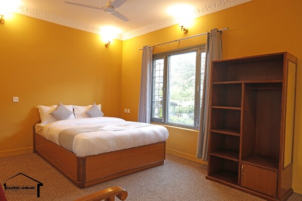 Deluxe Double Room, 1 King Bed, Non Smoking | 1 bedroom, premium bedding, pillowtop beds, in-room safe - Gauri Shankar Backpackers Hostel (Pokhara)