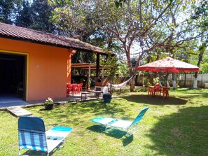 Terrace/patio - Spacious house in Praia do Guaraú Ecological Reserve Itatins / Peruibe (Peruíbe)