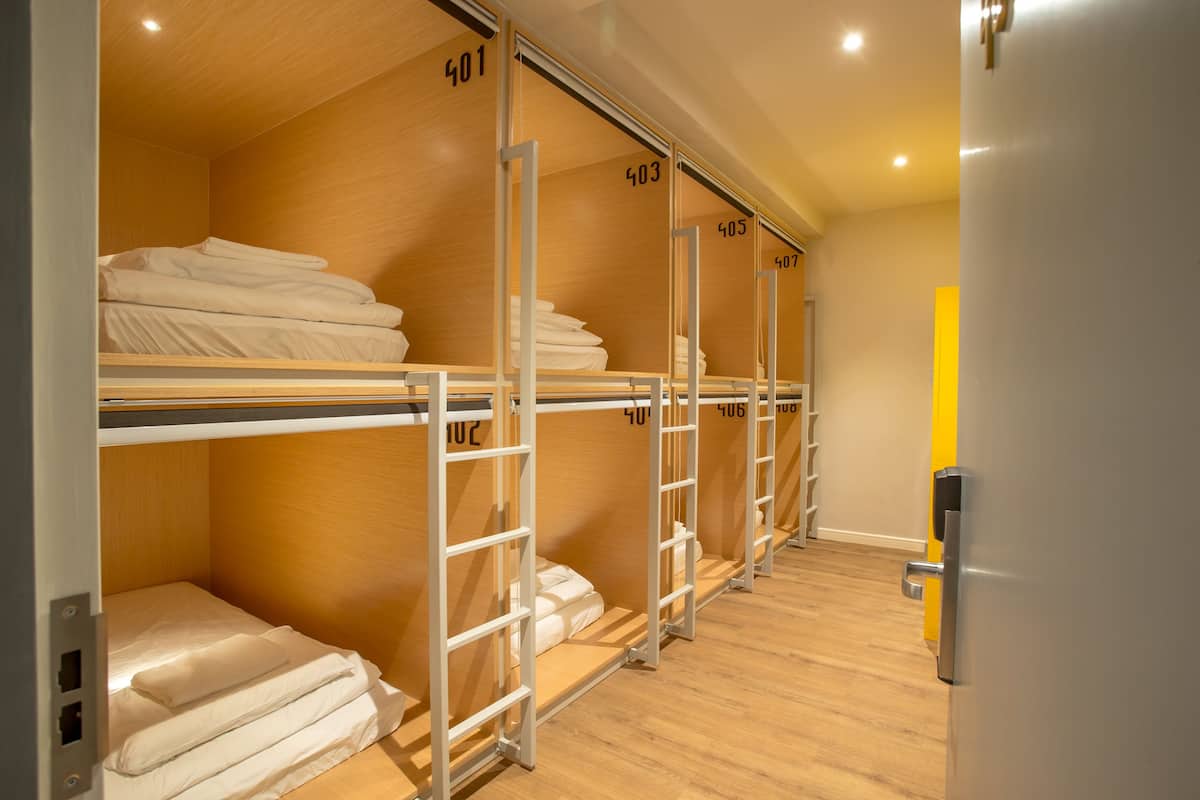 Female Dormitory Room | Desk, blackout drapes, iron/ironing board, free WiFi