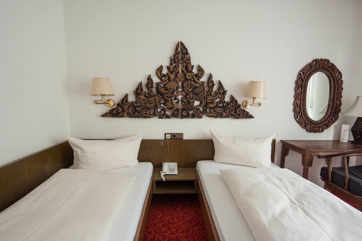 Standard Double or Twin Room | Desk, blackout drapes, iron/ironing board, free WiFi