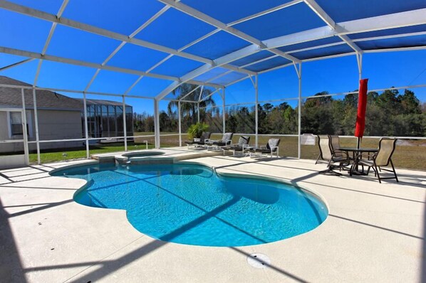 Family Villa, Hot Tub, Garden Area | Outdoor pool