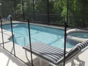 2 outdoor pools, pool umbrellas, pool loungers - Ov3517 - Emerald Island - 7 Bed 4.5 Baths Villa (Kissimmee)