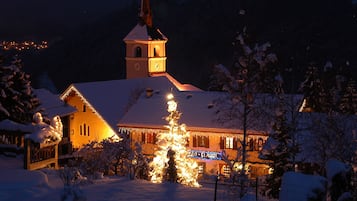 Front of property – evening/night