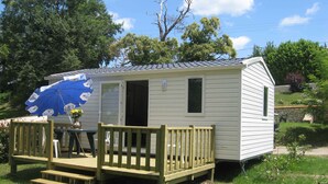 Mobile Home | 2 bedrooms, blackout drapes, soundproofing, iron/ironing board