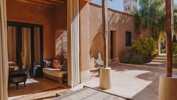 Superior Quadruple Room, 2 Queen Beds, Garden View | 1 bedroom, premium bedding, in-room safe, individually decorated