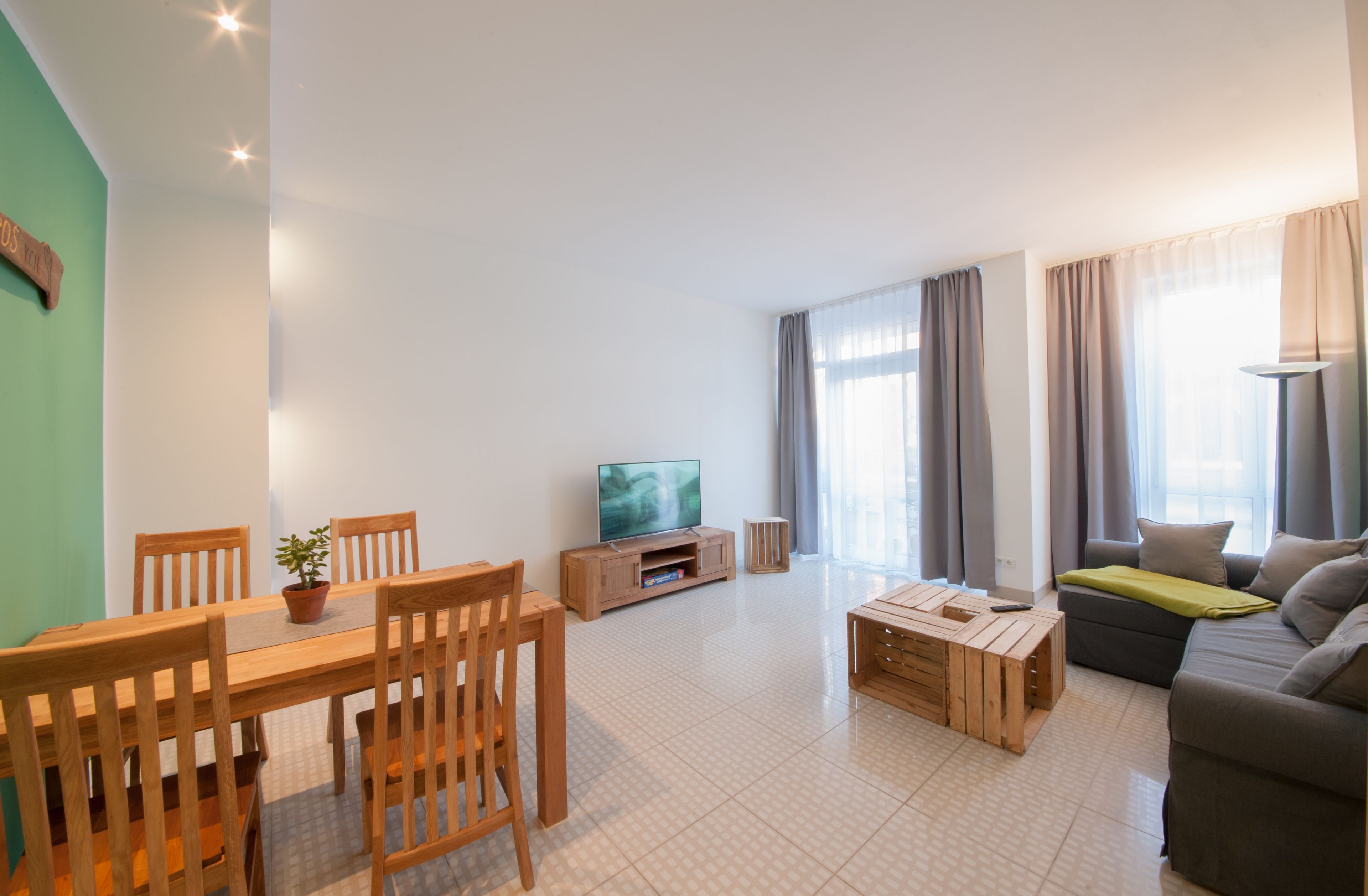 Condo, 1 Bedroom, Terrace, Ground Floor (incl. 80€ + 25€ pp service fee) | Living area | Flat-screen TV