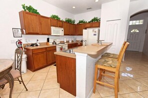 Family Villa, Balcony, Garden Area | Shared kitchen