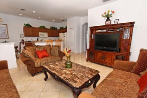 Family Villa, Balcony, Garden Area | Living area