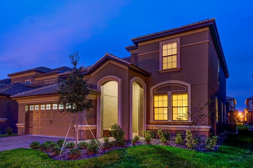 Family Villa, Balcony, Garden Area | Front of property – evening/night