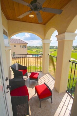 Family Villa, Hot Tub, Garden Area | Balcony view