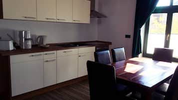 Apartment, 2 Bedrooms | Private kitchen | Fridge, oven, stovetop, dishwasher