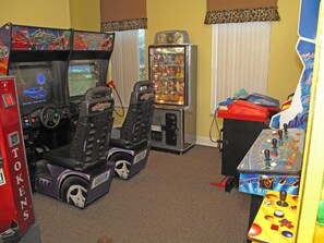 Family Townhome, Kitchen, Garden Area | Games room