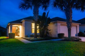 Family Townhome, Hot Tub, Garden Area | Front of property – evening/night