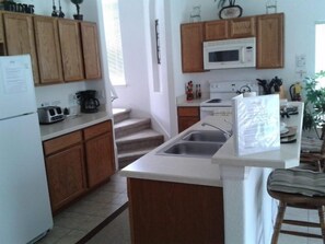 Family Villa, Private Pool, Garden Area | Shared kitchen