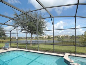 Family Villa, Balcony, Garden Area | Pool | Seasonal outdoor pool, pool umbrellas, sun loungers