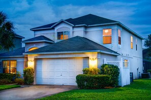 Family Villa, Balcony, Garden Area | Front of property – evening/night