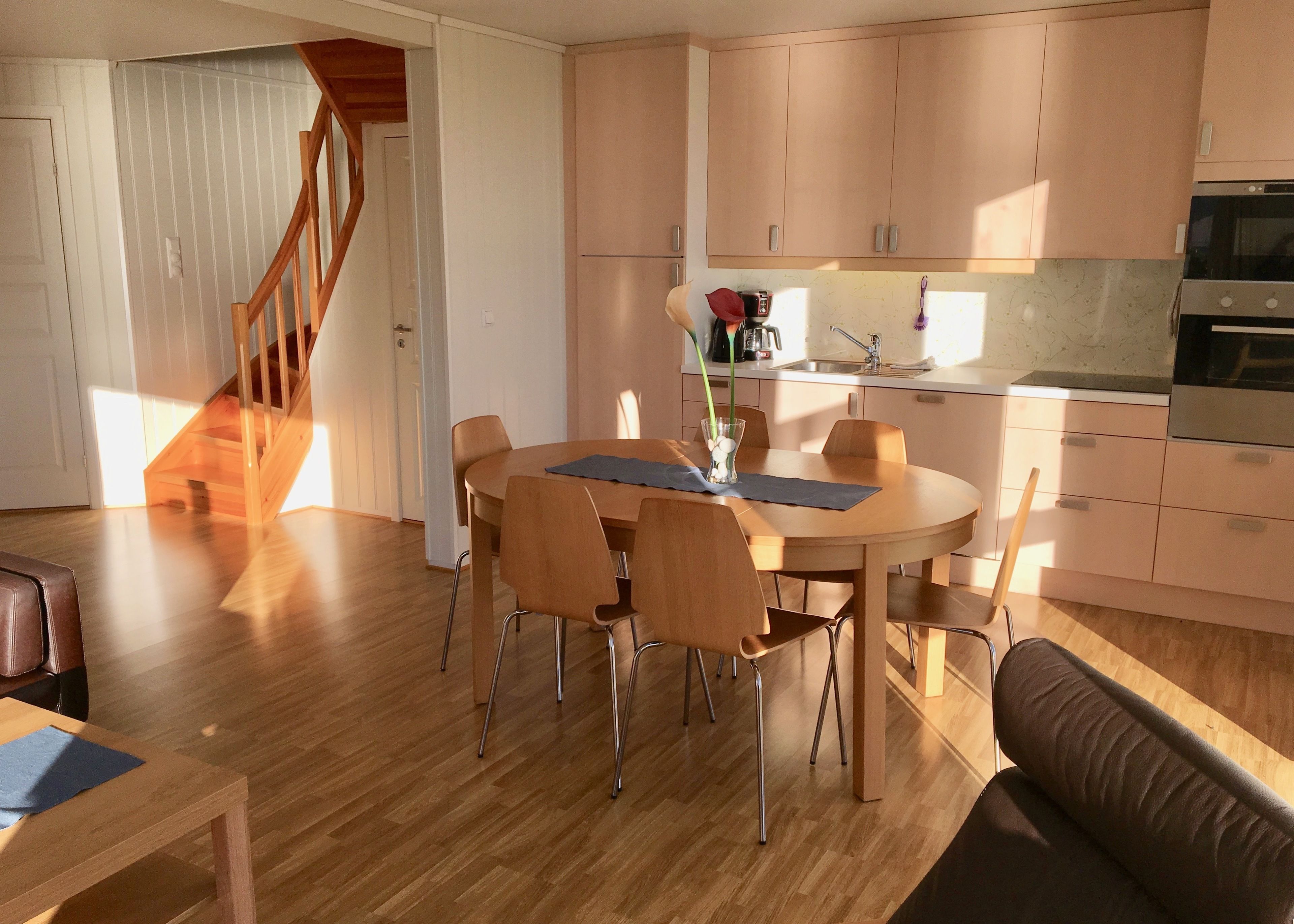 Hus – panorama, 5 soverom, balkong, ved stranden | Eget kjøkken | Kjøleskap, mikrobølgeovn, ovn og kokeplater