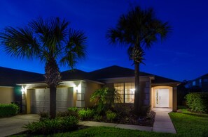 Front of property – evening/night