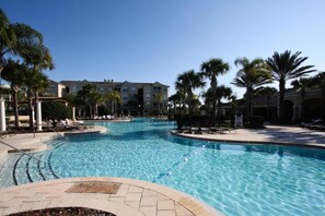 2 outdoor pools, pool umbrellas, sun loungers