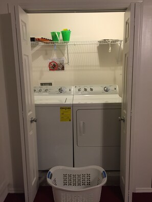 Family Condo, Balcony, Garden Area | Laundry room