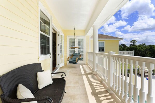 Family Villa, Multiple Bedrooms, Hot Tub, Garden Area | Porch - Ov4211 - Reunion Resort - 7 Bed 7.5 Baths Villa (Kissimmee)