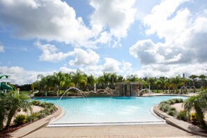 Family Condo, Balcony, Garden Area | Outdoor pool