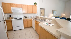 Family Villa, Hot Tub, Garden Area | Shared kitchen