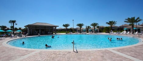 2 outdoor pools, pool umbrellas, sun loungers